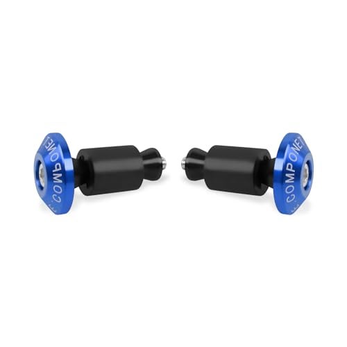 CHIFUN Universal 7/8" 22mm Bar Ends Plug Slider Aluminum Handlebar Grips Bar End Caps Replacement for Motorbike Racing ATV Offroad Street Bike Dirt Bike Scooters(Blue) - Image 1