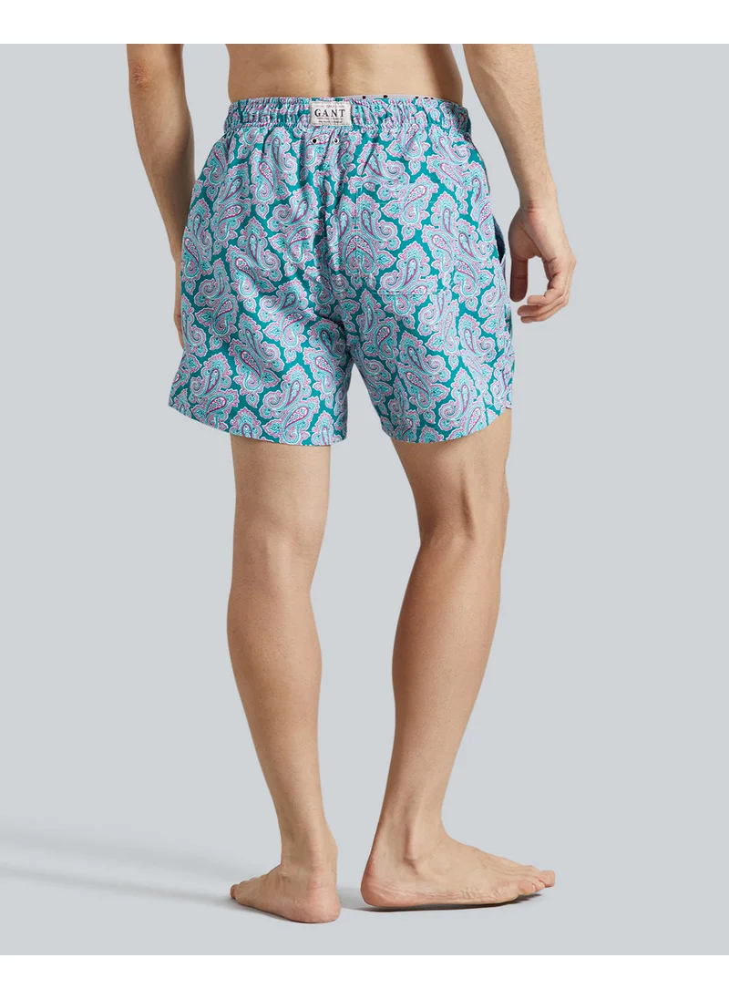 غانت Gant Paisley Print Swim Shorts – Quick-Dry Fabric, Tailored Shape