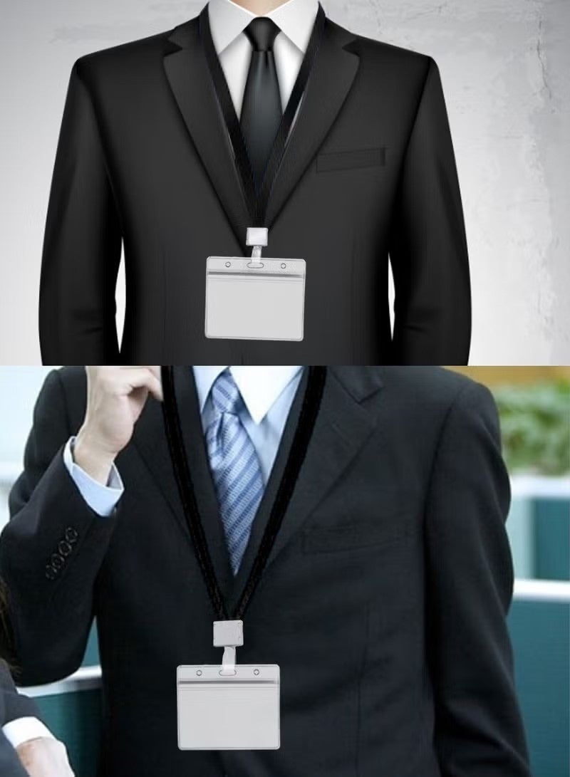 10 Piece Card Holder Set, High Quality Badge Holder & Lanyard Card Holder, For ID Card Holder and Office Card Holder - Image 5