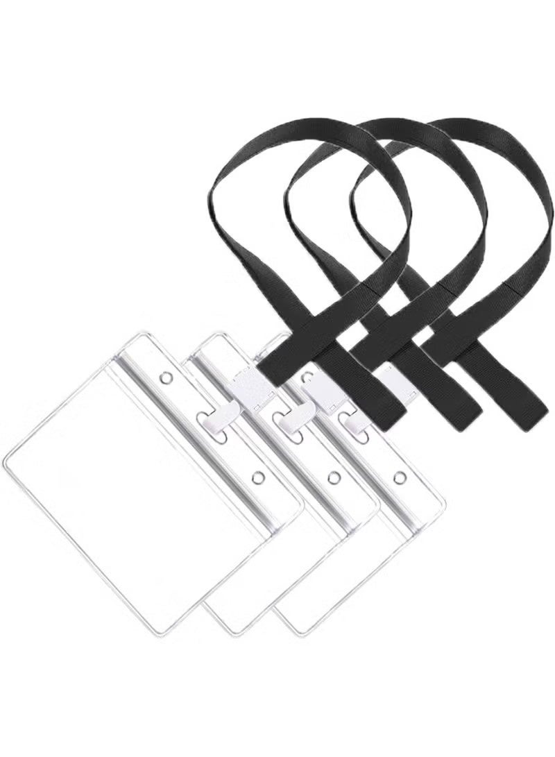 10 Piece Card Holder Set, High Quality Badge Holder & Lanyard Card Holder, For ID Card Holder and Office Card Holder - Image 4