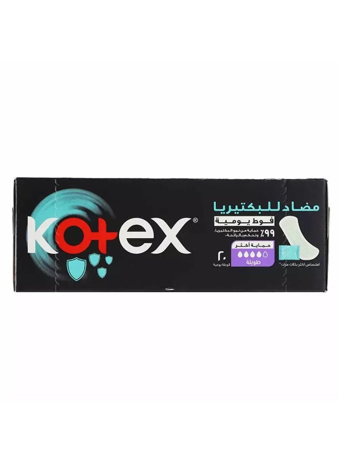 Kotex Antibacterial Everyday Pantyliners Scented Long 20's