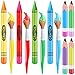 Glimin 12 Pcs Inflatable Crayons Balloons Set Giant Crayons Jumbo Pencils Large Paint Brush Hanging Classroom Decor for Art Painting Party Favor 12 DesignsClassic Color - Image 3