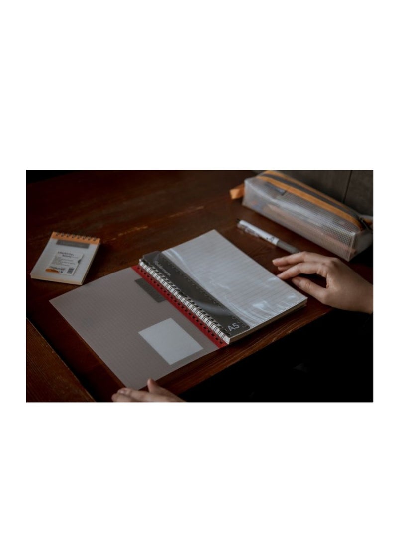 Foldermate - 70-Sheet A5 Size Spiral Notebook With Removable Ruler - Image 1
