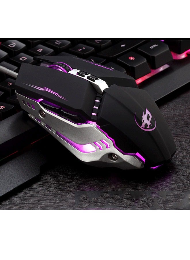 Black Wired Gaming Mouse with 7 Buttons for Precision and Stability - Image 5