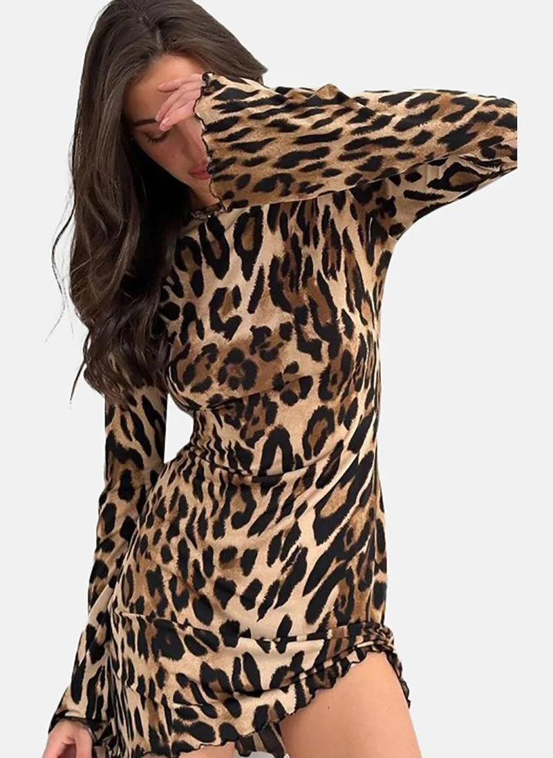 YUNIQEE Leopard Print Dress