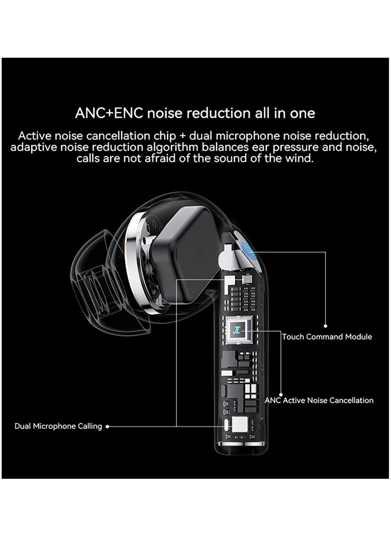 Yesido Yesido TWS24 Wireless Charge Cancellation ANC+ENC Noise Cancellation True Wireless Bluetooth Earphone - White  - Image 4