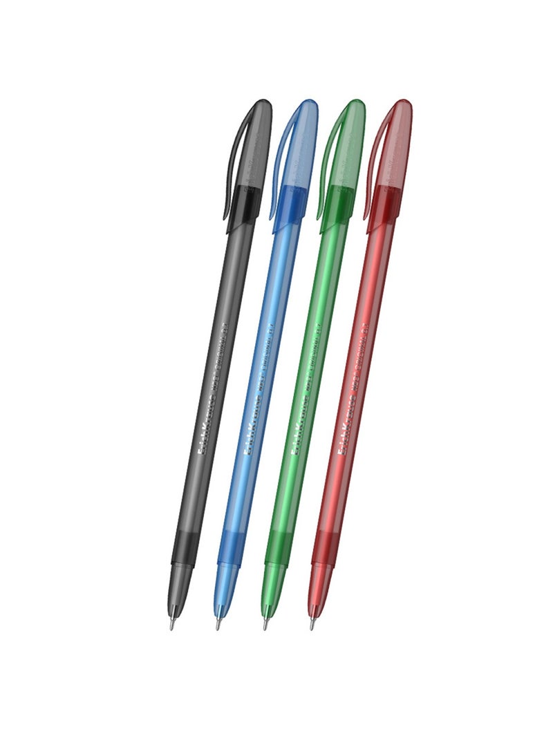 ErichKrause قلم حبر جاف نيون أصلي 4 قطع برأس 0.7 مم متعدد الألوان - Image 2