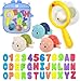 YYMHMF Bath Toys Kids Age 13 Foam Bath Letters And Numbers Abc Alphabet Learning Toys Bathtub Toys Toddlers 24 Water Pool Shower Tub Toy Babies Infant 69121824 Months Gifts For 16 Year Old Boy Girl - Image 3