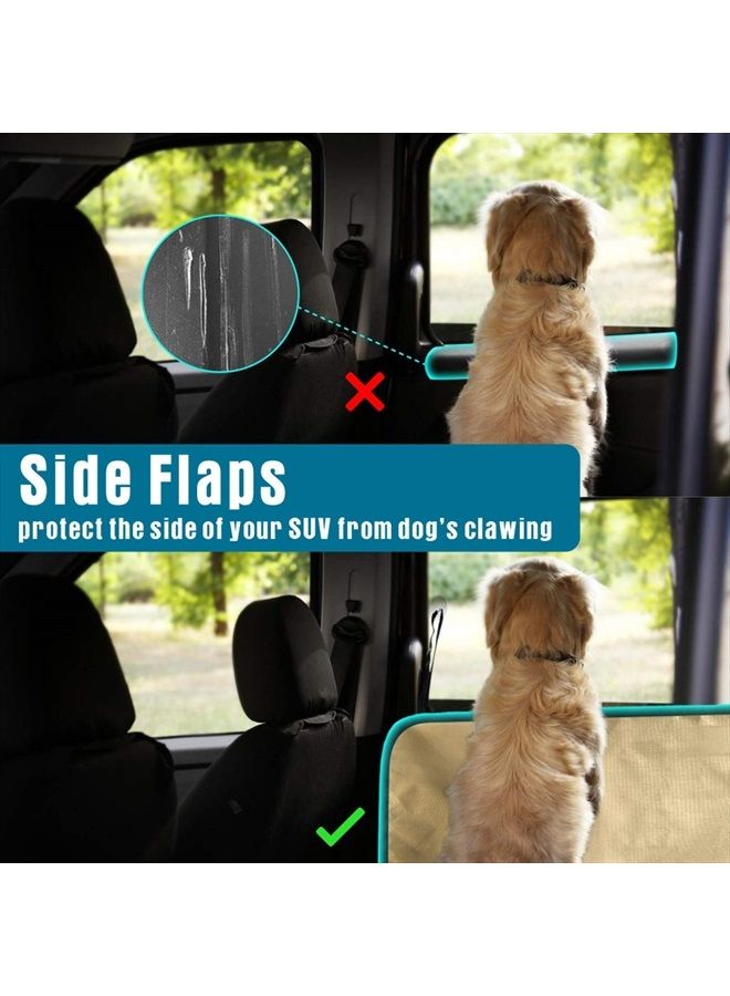 Veckle Cargo Liner, SUV Cargo Cover for Dogs with Side Flaps Hammock Water Resistant Nonslip Dog Seat Cover Cargo Area Protector Scratchproof for SUVs Sedans Vans - Image 4