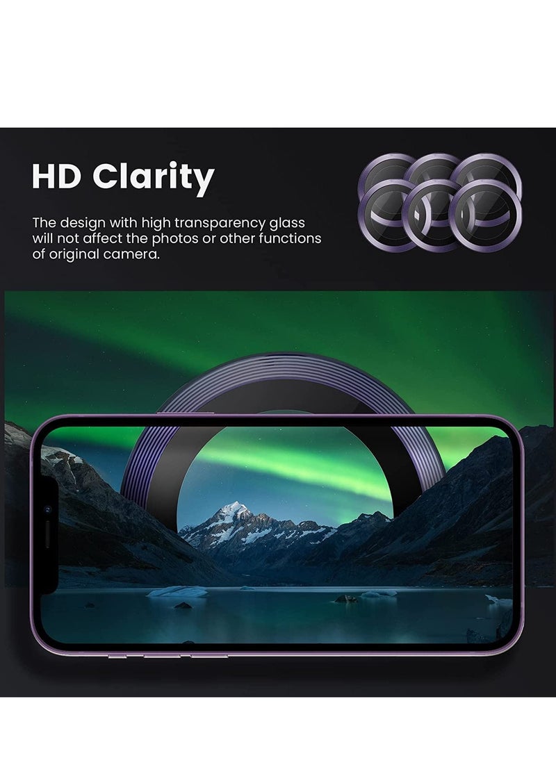 iPhone 14 Pro - iPhone 14 Pro Max Camera Lens Protector, 9H Tempered Glass Camera Cover Screen Protector Metal Individual Ring for iPhone 14 Pro 6.1 inch /14 ProMax 6.7 inch 2022 - Image 5