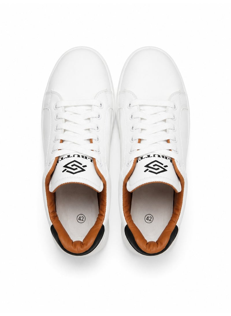 Men’S Casual Lace-Up Low-Top Sneakers With Padded Collar – Everyday Shoes For Work, College, Travel And Outings - Image 2
