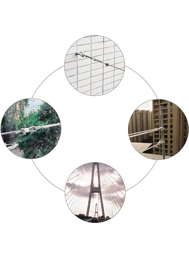 Biella 20Pcs Wire Rope Cable Clip Clamp U Bolt Saddle Fastener (3 Mm) - Image 5