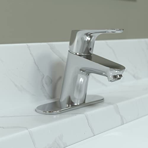 hansgrohe Focus Modern Upgrade Easy Clean 1-Handle 1 5-inch Tall Bathroom Sink Faucet in Chrome, 04510000, 0.375 - Image 2