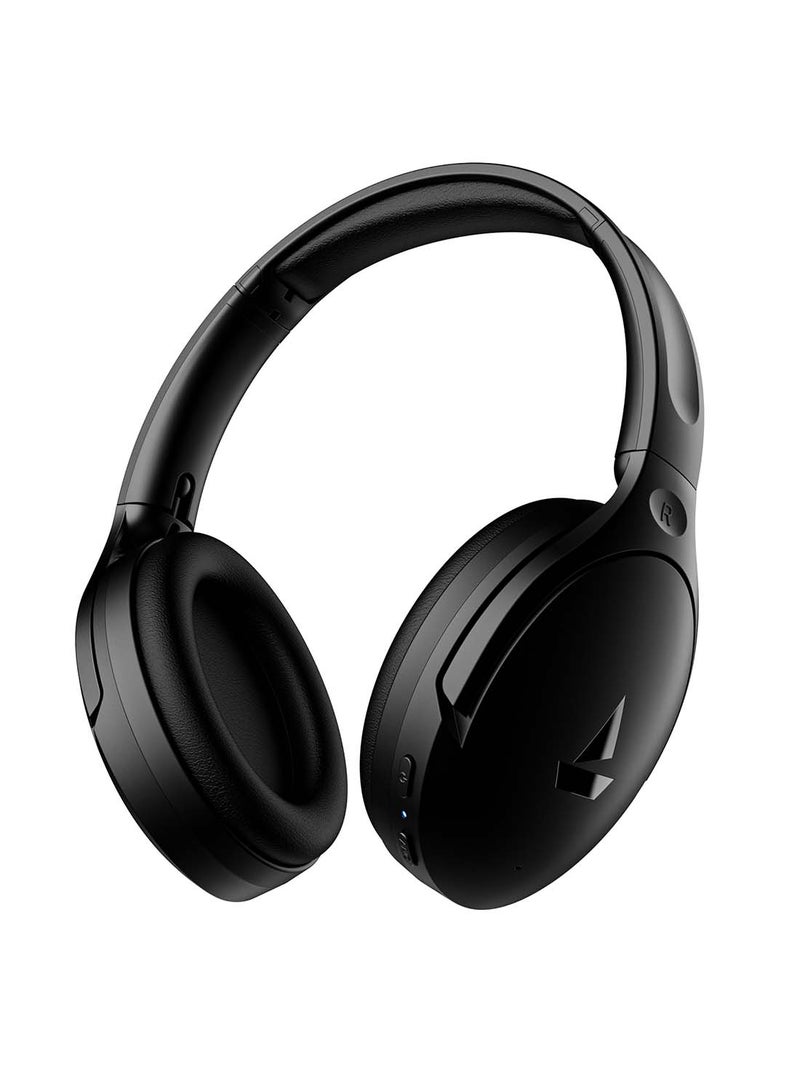 بوات سماعات الرأس Rockerz 551ANC الهجينة المانعة للضوضاء النشطة مع وقت تشغيل يصل إلى 100 ساعة، وشحن في أسرع وقت ممكن، ووضع الصوت المحيط وأوضاع EQ المزدوجة، وتقنية ENx - Image 1