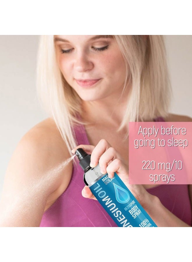 Magnum Solace Magnesium Oil Spray - 100% Natural Magnesium Spray – Made with Dead Sea Salt, Stronger Than Magnesium Lotion and Magnesium Cream - Image 2