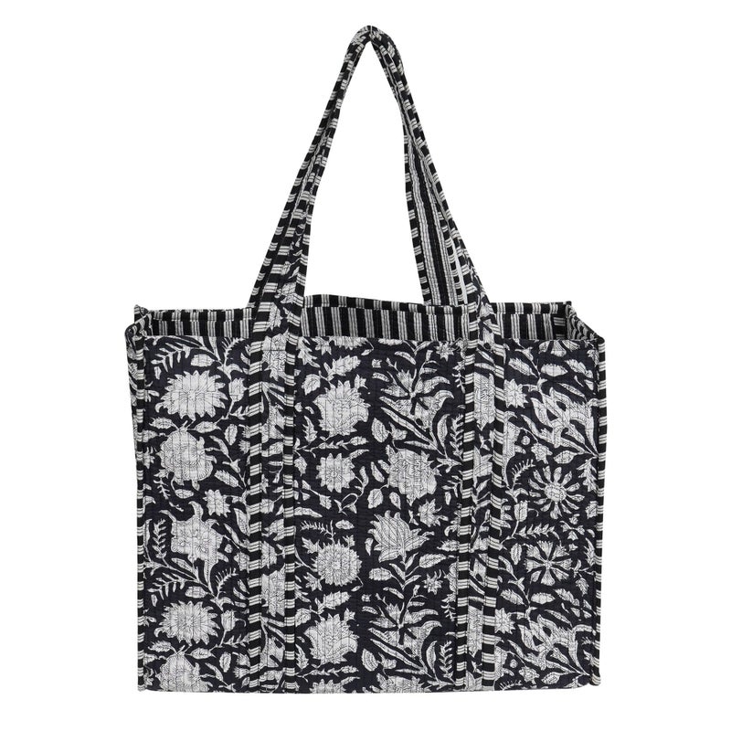 Marubhumi Women Lightweight Travel Bag Purse Cotton Shoulder Tote Bag For Shopping Grocery & Beach Bag (Design-1) - Image 1