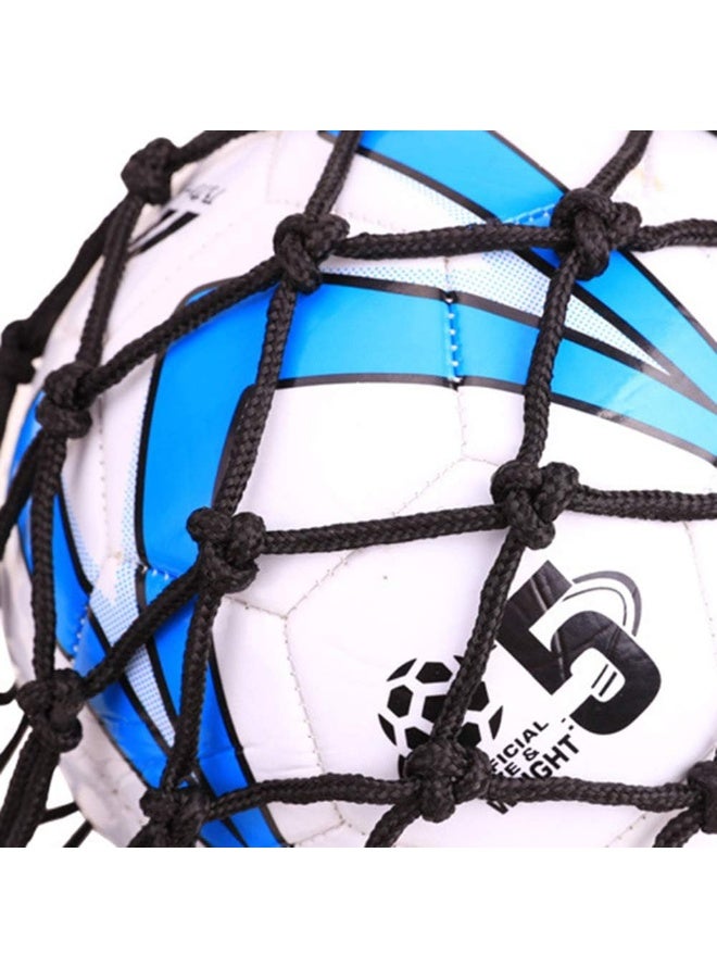 EastyGold Basketball Net Bag Soccer Football Mesh Storage Sports Ball Holder Nylon Carry Bag Durable Single Ball Carrier 2 Pack Black Fit Ball 3 4 5 - Image 5