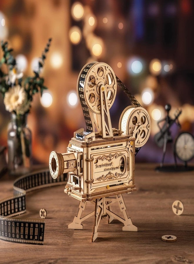 ROKR 3D Wooden Puzzles for Adults- 183pcs Mechanical Model Building Kit Wooden Craft Movie Projector Gift for Adults &Teens 14+ (Vitascope) - Image 2