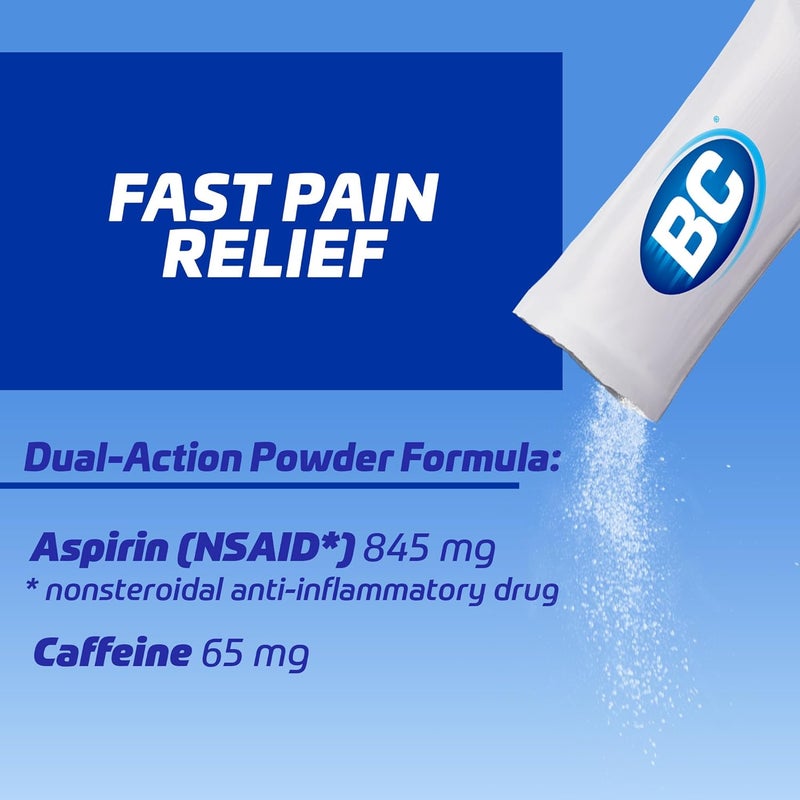 BC Powder  Fast Pain Relief  Arthritis  Aspirin NSAID  Caffeine  50 Count and BC Powder  Fast Pain Relief  Aspirin NSAID  Caffeine  50 Count 10042037103993 - Image 2