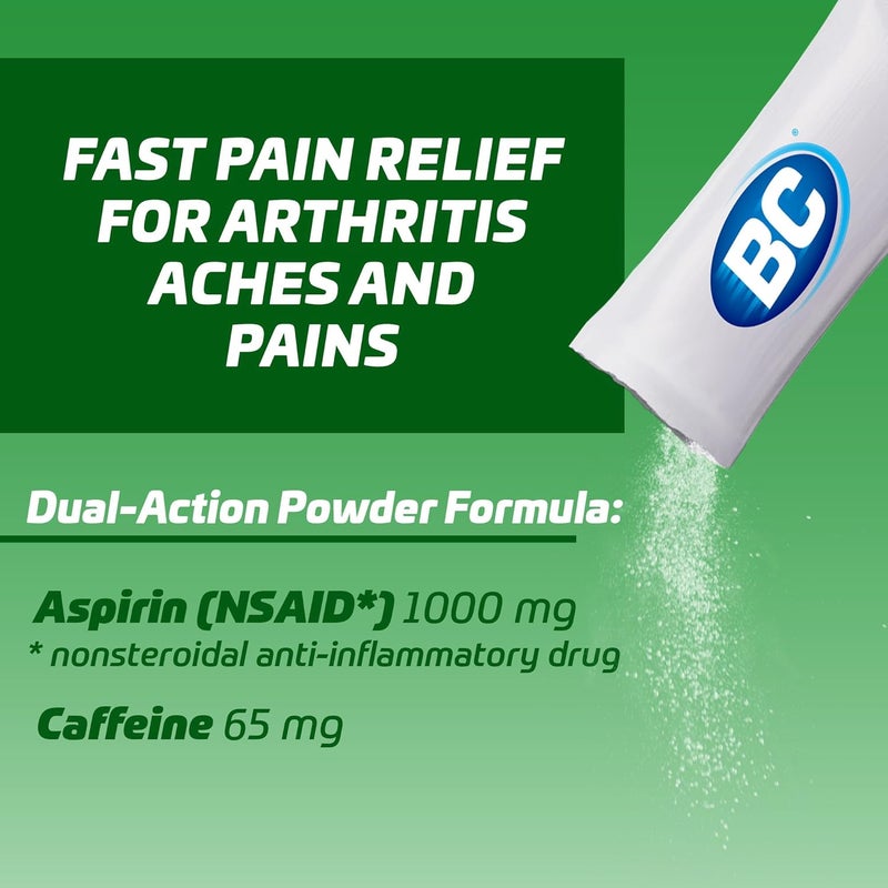 BC Powder  Fast Pain Relief  Arthritis  Aspirin NSAID  Caffeine  50 Count and BC Powder  Fast Pain Relief  Aspirin NSAID  Caffeine  50 Count 10042037103993 - Image 3