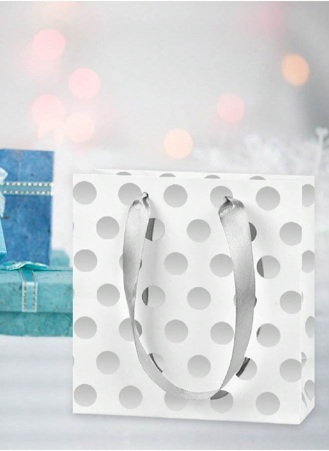 Share the Love - Gift Bag - Small | Silver Polka dot - Image 1