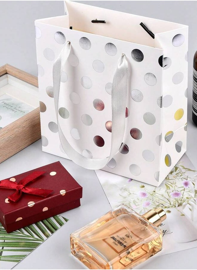 Share the Love - Gift Bag - Small | Silver Polka dot - Image 1