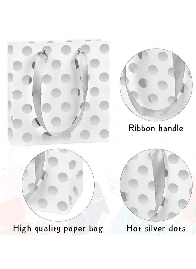 Share the Love - Gift Bag - Small | Silver Polka dot - Image 1
