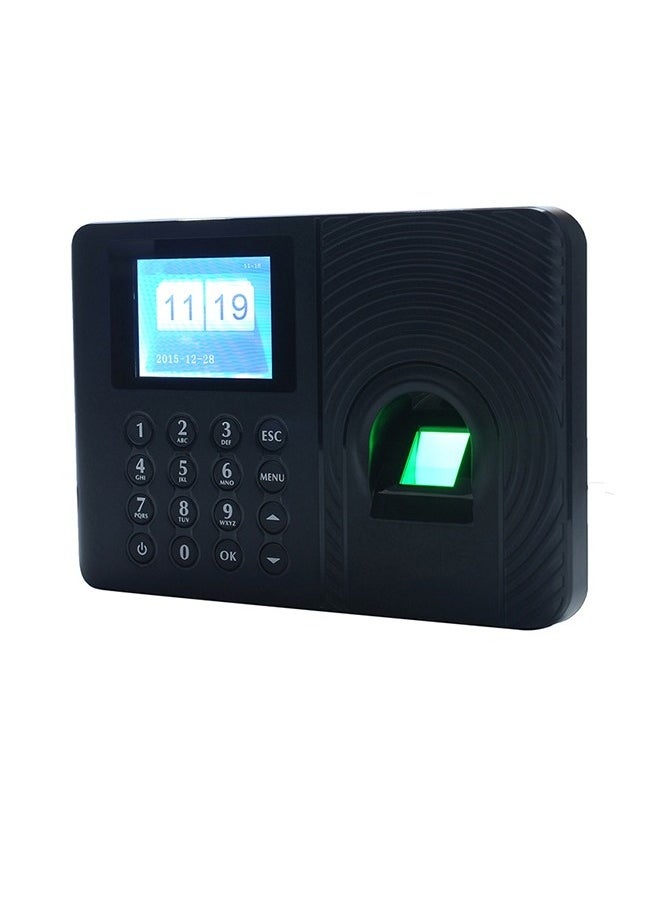 Generic Intelligent Biometric Fingerprint Password Attendance Machine Employee Checking-in Recorder 2.4 inch TFT LCD Screen DC 5V Time Attendance Clock  - Image 4