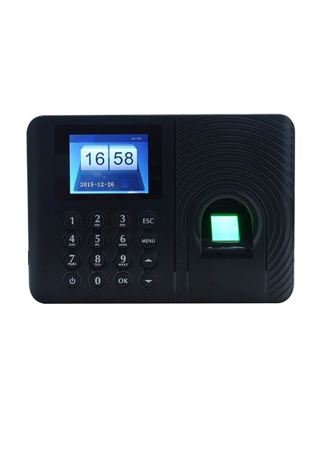 Generic Intelligent Biometric Fingerprint Password Attendance Machine Employee Checking-in Recorder 2.4 inch TFT LCD Screen DC 5V Time Attendance Clock  - Image 3