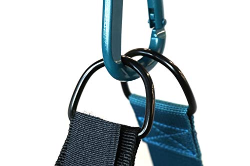 Pelican Double Kayak Storage Strap System - for Indoor and Outdoor Kayak and SUP Paddle Board Hangers - Comes with Paddle Clips - Black/Turquoise - Image 4