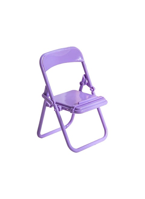 Chair Adjustable Phone Holder Stand Foldable Mobile Phone Stand Desk Holder Universal Lazy Bracket Compatible with Any device Purple
