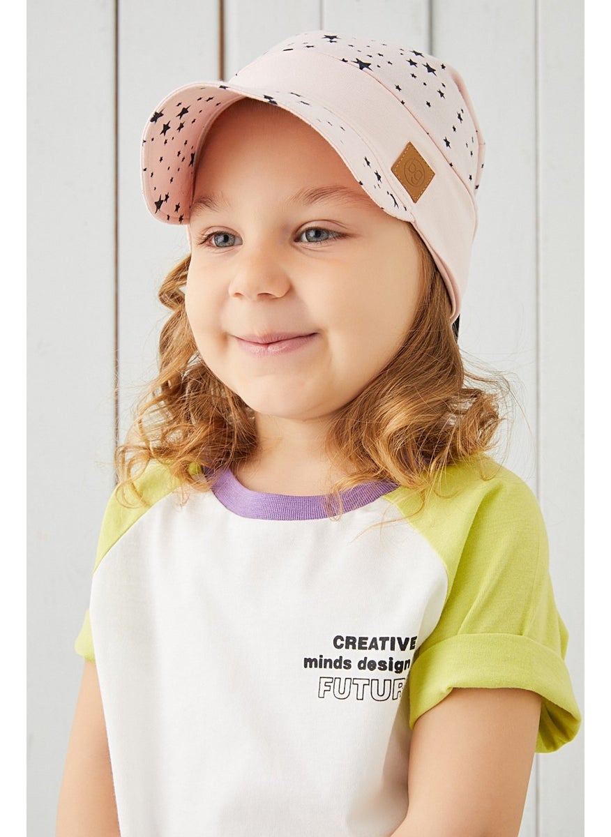 Babygiz Cotton Handmade Soft Baby Girl Child Visor Powder Summer Spring Bow Hat  - Image 4