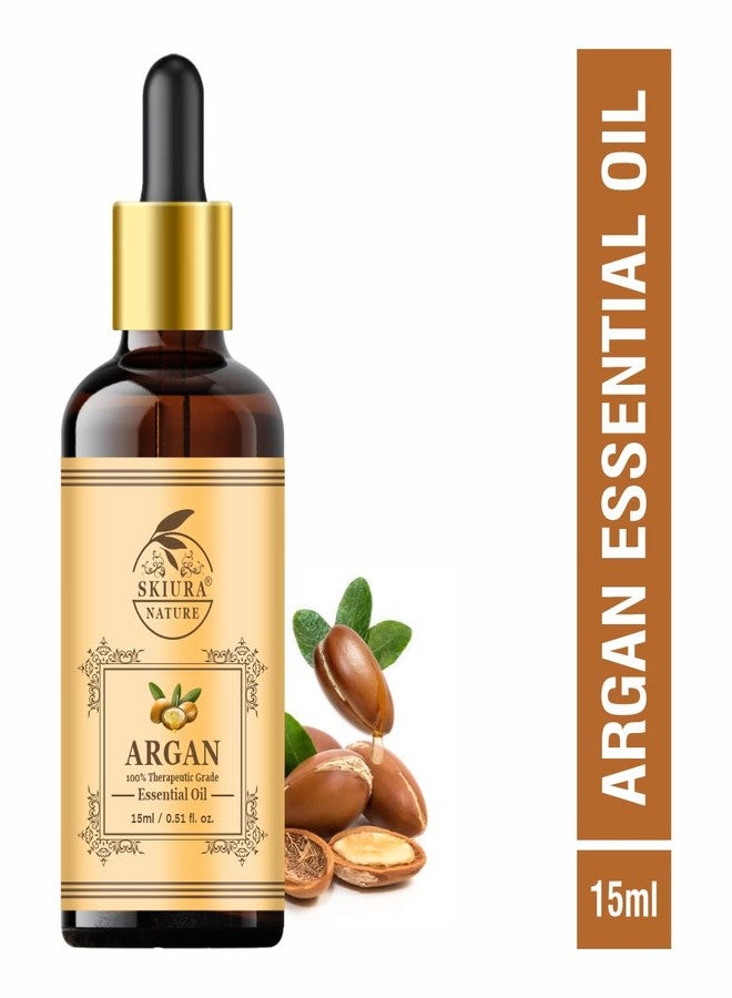Skiura زيت الأرغان العطري الطبيعي من سكيورا (100% نقي وطبيعي) لنمو الشعر، سيروم للشعر، أظافر صحية، رموش صحية وبشرة صحية) زيت للشعر (15 مل) - Image 5