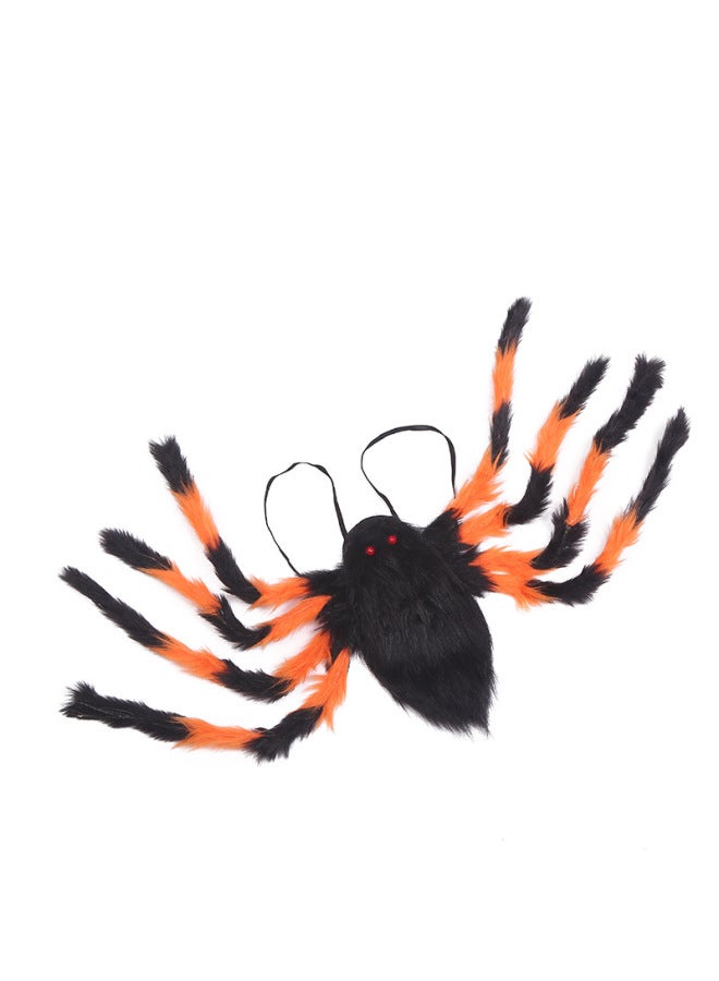 Halloween Costume Party Spider Props Colorful Wings Backpack Large Spider Creative Pocket Dance Party Props-Color:Pocket Spider M (color)  - Image 3