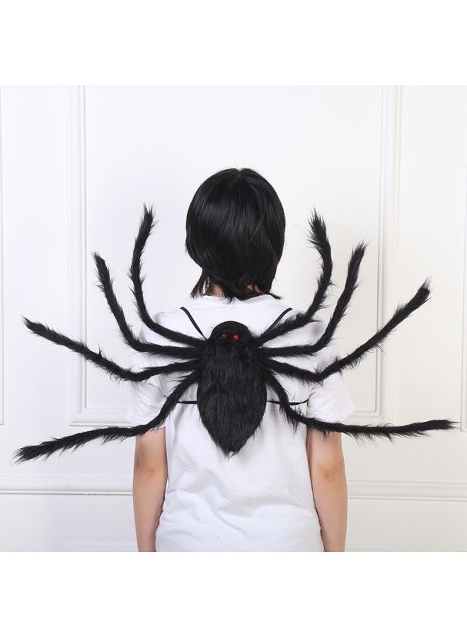 Halloween Costume Party Spider Props Colorful Wings Backpack Large Spider Creative Pocket Dance Party Props-Color:Pocket Spider M (color)  - Image 4
