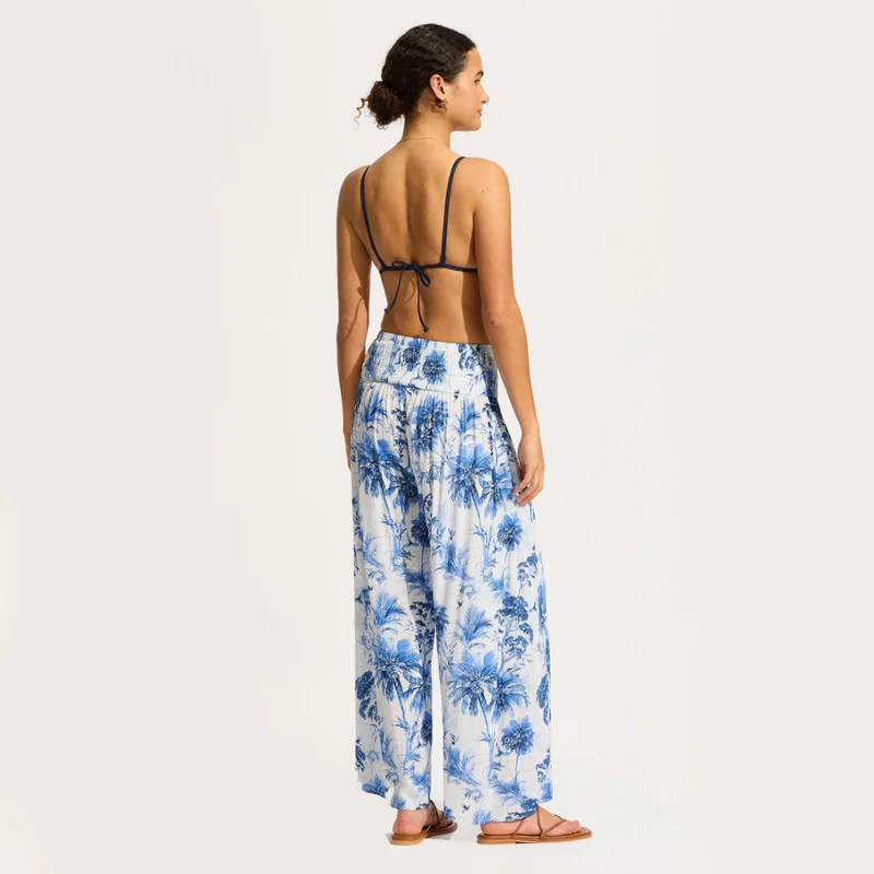 Seafolly Marbella Shirred Waist Wrap Pant - Women