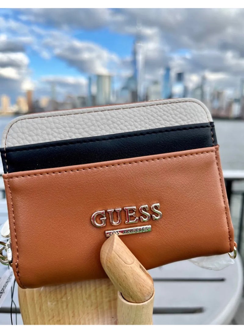 GUESS Guess Boy Logo Zip Wallet, Brown 23GF120-USA  - Image 5