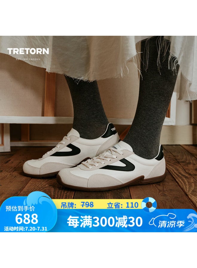 Tretorn حذاء تريترون للرجال والنساء Rawlins Lapp كاجوال فاخر، أبيض/رمادي/أسود، مقاس 40 - Image 1