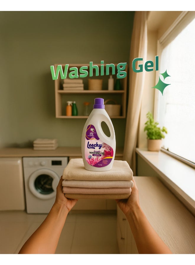 Leechy Washing Gel Lavender 1L - Image 3