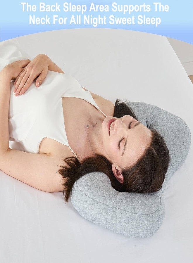 galactruly Ear Piercing Pillow for Side Sleepers, Ultra Soft Cover Relief Ear Pain,Two Ear Holes Protection for Ear Pierced, Earring Pillow - Image 4