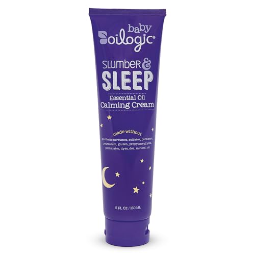 Oilogic Slumber & Sleep Baby Lotion - Gentle Calming Cream with 100% Pure Essential Oils for Smooth & Moisturized Skin - Pediatrician-Tested, Safe for Babies & Toddlers Baby Essentials Skincare - Image 1