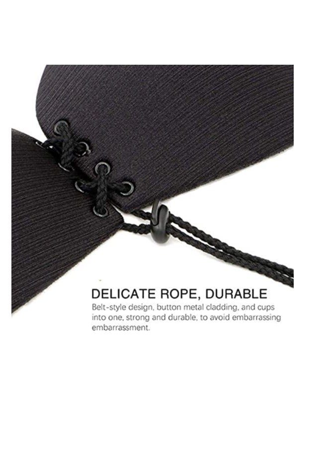 حمالة صدر مصنوعة من السيليكون للنساء أسود - Image 2