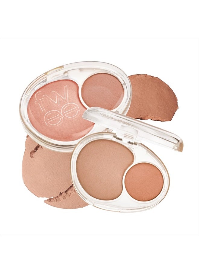 Mellow Dual Blush | ND01 Lazy Tempo | Dual Color, Jelly Texture, 12 Colors, Longwear, Long-lasting | 7.2g