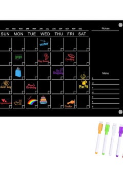 Muyixin Magnetic Dry Erase Board  Calendar  - 6 Whiteboard Markers with Magnets  - Image 1