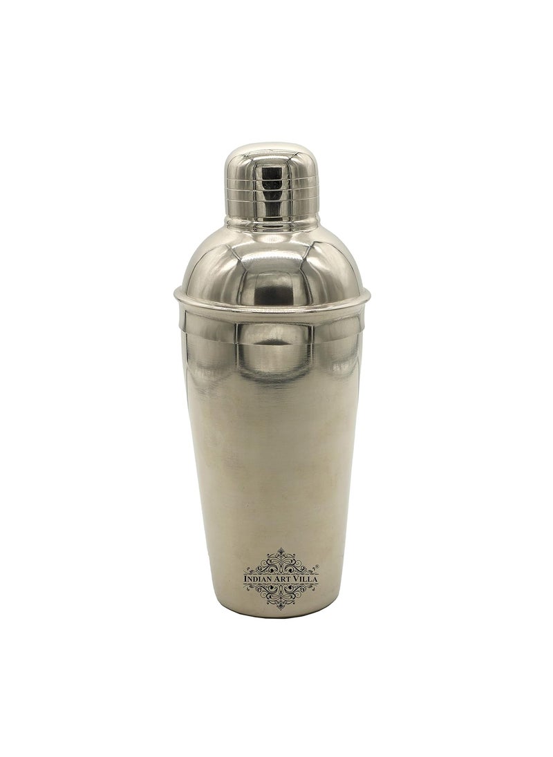 INDIAN ART VILLA Indian Art Villa Stainless Steel Shine Finish Wine Shaker Bottle Bareware Bar Accessories Tools for Bars Catering Venues Home Party Hotels Volume500 ML  - Image 1