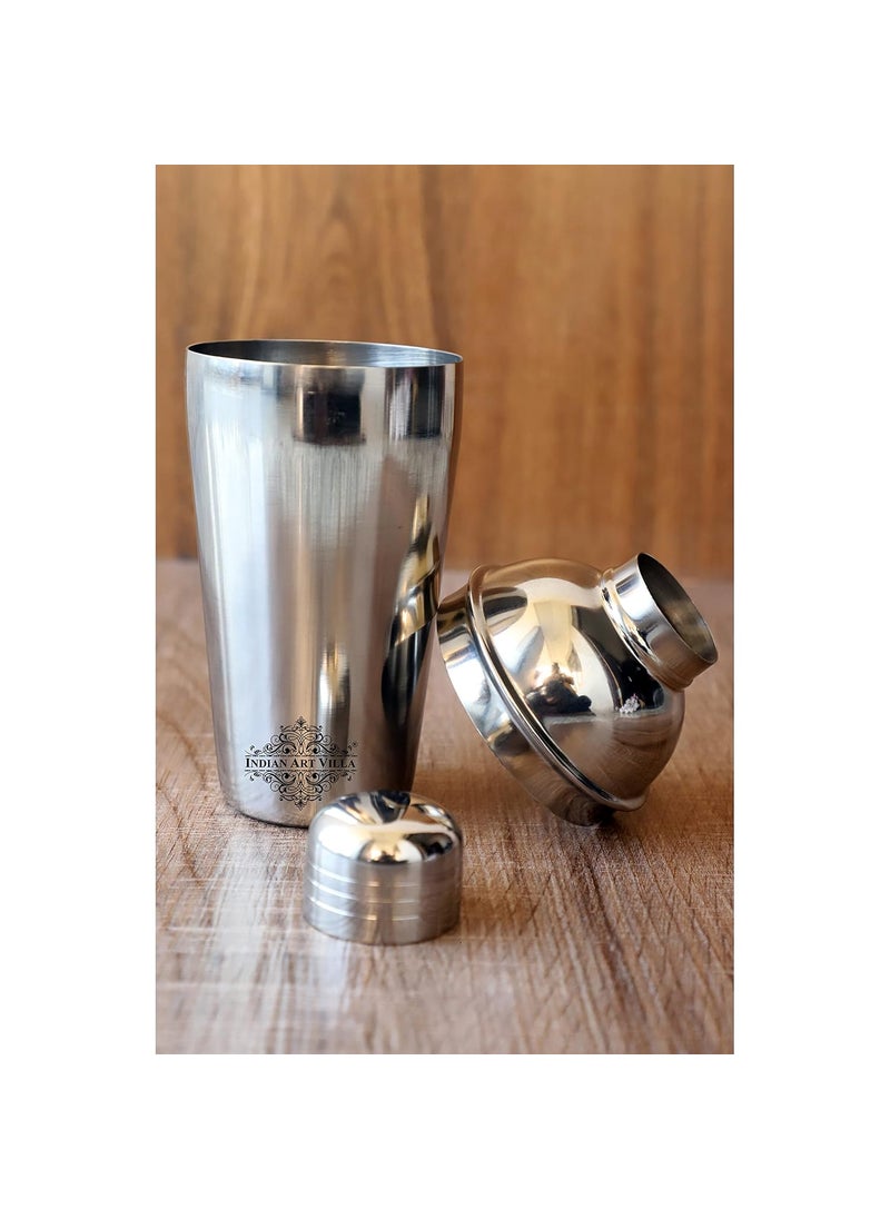 INDIAN ART VILLA Indian Art Villa Stainless Steel Shine Finish Wine Shaker Bottle Bareware Bar Accessories Tools for Bars Catering Venues Home Party Hotels Volume500 ML  - Image 4