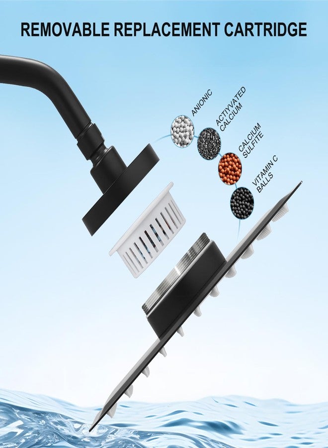 RUMOSE High Output Revitalizing Shower Head Filter - Effectively Remove Chlorine, Hard Water, Fluoride, Heavy Metals, Organics etc. Improve Your Skin and Hair, White Replacement Filter - Image 2