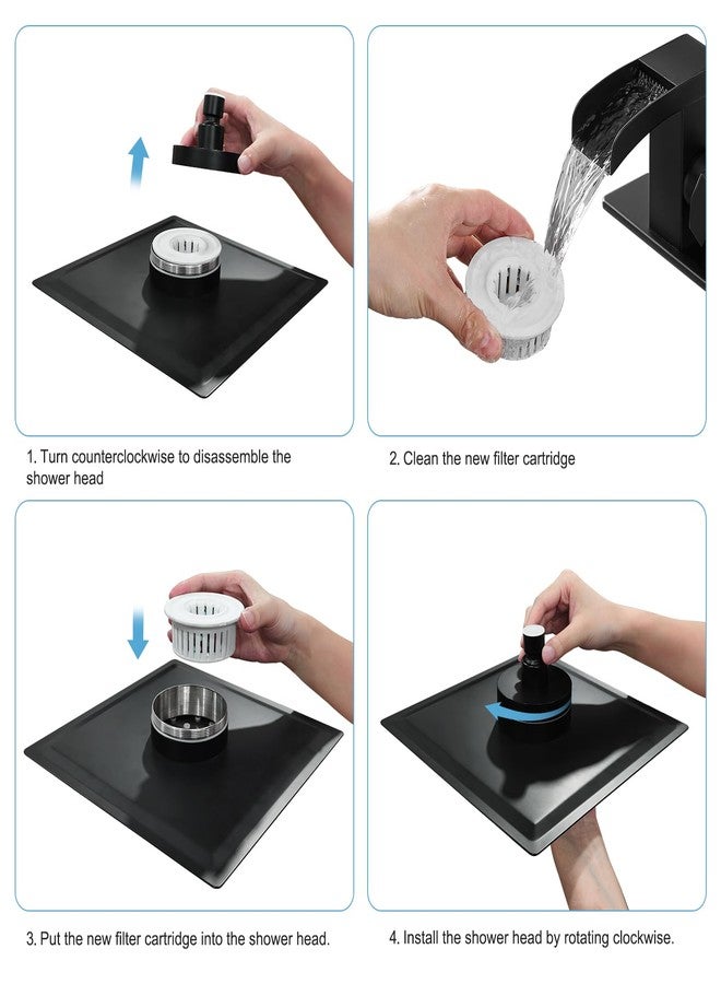 RUMOSE High Output Revitalizing Shower Head Filter - Effectively Remove Chlorine, Hard Water, Fluoride, Heavy Metals, Organics etc. Improve Your Skin and Hair, White Replacement Filter - Image 5
