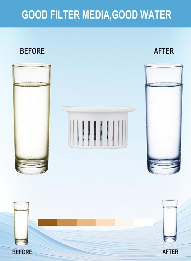 RUMOSE High Output Revitalizing Shower Head Filter - Effectively Remove Chlorine, Hard Water, Fluoride, Heavy Metals, Organics etc. Improve Your Skin and Hair, White Replacement Filter - Image 3