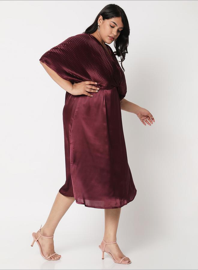 ميش فستان ميدي ساتان بليسيه - Image 3